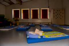 kita-sterntaler-Schlafraum in der Turnhalle